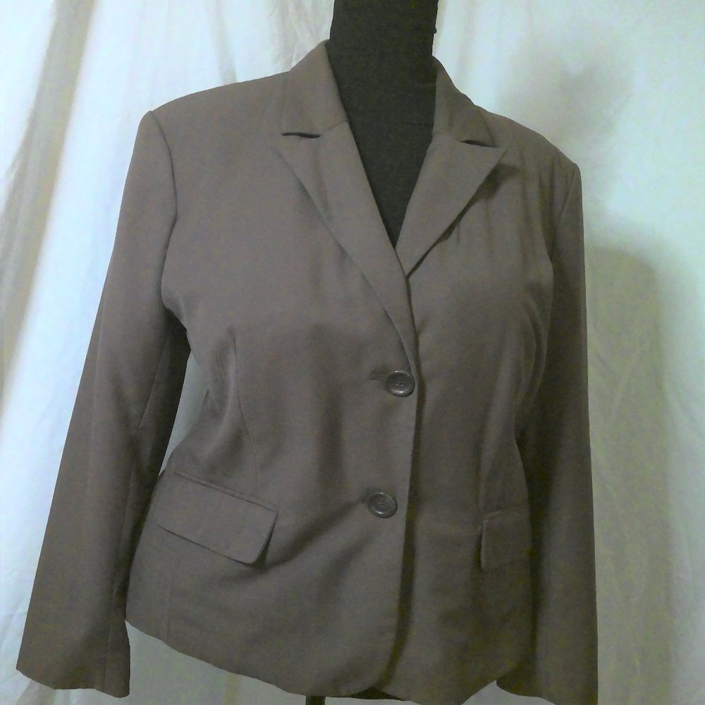 Merona Chocolate Single Breasted Blazer XXL